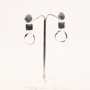 Silver Modern Earring - Image 1