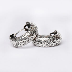 Silver Small Hoops - Image 2